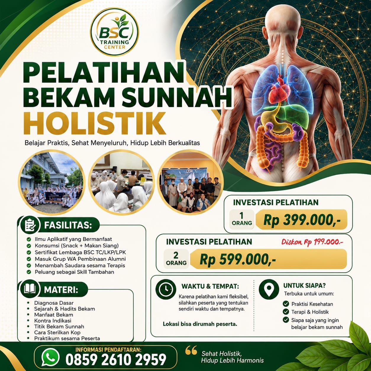 Pelatihan Bekam Sunnah Holistik